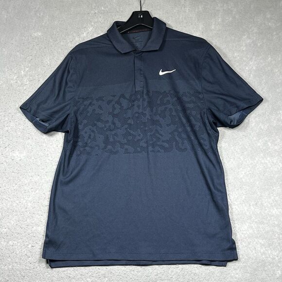 Nike Tiger Woods Collection Mens Medium Dri Fit Short Sleeve Polo - Picture 1 of 14